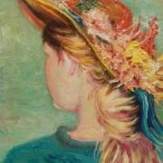 Jeune fille au chapeau fleuri (collection privée)