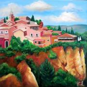 Le village de Roussillon en Provence