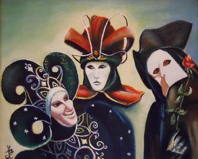 Carnaval de Venise : Trois masques